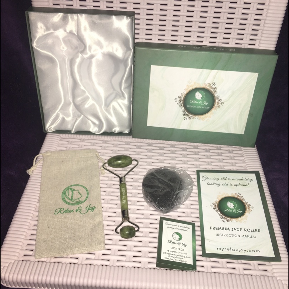 Jade Face Roller Set